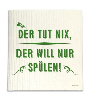 Familie von Quast Spüllappen Motiv "Der tut nix" Made in Germany Neuware