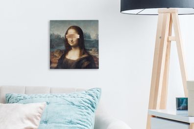 Leinwandbilder - 20x20 cm - Mona Lisa - Leonardo da Vinci - Kunst (Gr. 20x20 cm)