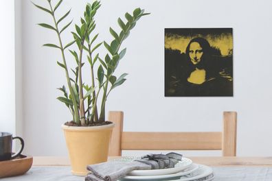 Leinwandbilder - 20x20 cm - Mona Lisa - Leonardo da Vinci - Kunst (Gr. 20x20 cm)