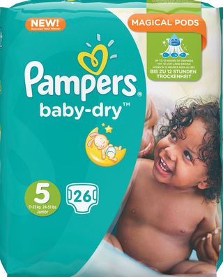 Pampers baby-dry 26er Gr.5 Junior 11-23kg Babywindeln Baby Windeln Windel