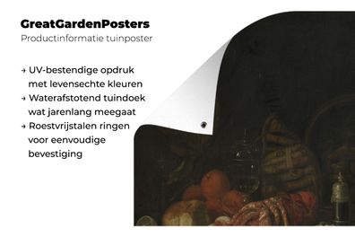 Gartenposter - 90x120 cm - Stillleben - Gemälde von Jan Davidsz. de Heem