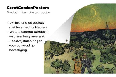 Gartenposter - 30x40 cm - Spaziergang in der Dämmerung - Vincent van Gogh