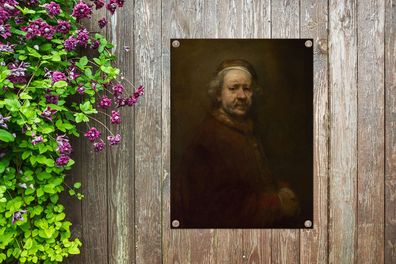 Gartenposter - 30x40 cm - Selbstbildnis im Alter von 63 Jahren - Rembrandt van Rijn