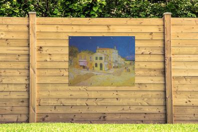 Gartenposter - 120x90 cm - Das gelbe Haus - Vincent van Gogh (Gr. 120x90 cm)