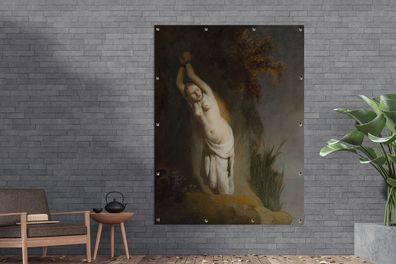 Gartenposter - 120x160 cm - Andromeda angekettet an den Felsen - Rembrandt van Rijn