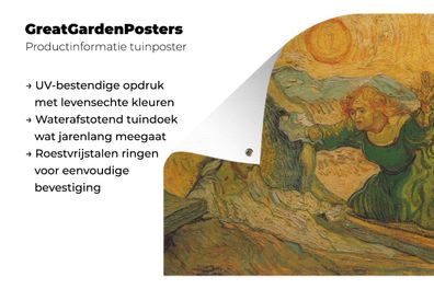 Gartenposter - 80x60 cm - Die Auferweckung des Lazarus - Vincent van Gogh