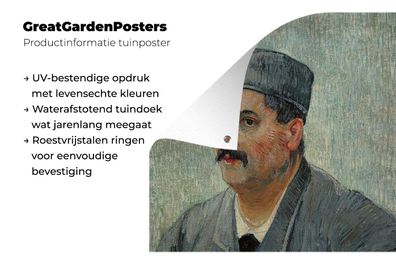 Gartenposter - 90x120 cm - Porträt von Etienne-Lucien Martin - Vincent van Gogh