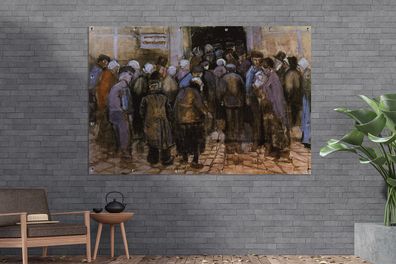Gartenposter - 180x120 cm - Die Armen und das Geld - Vincent van Gogh