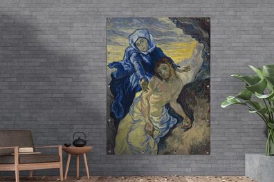 Gartenposter - 120x160 cm - Pietà (nach Delacroix) - Vincent van Gogh