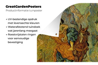 Gartenposter - 120x160 cm - Der barmherzige Samariter - Vincent van Gogh