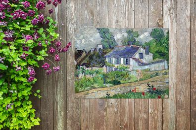 Gartenposter - 40x30 cm - Haus in Auvers - Vincent van Gogh (Gr. 40x30 cm)