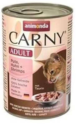 animonda ¦ CARNY Adult - Pute & Huhn & Shrimps - 6 x 400g ¦ nasses Katzenfutter ...