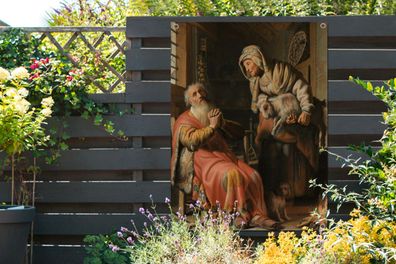 Gartenposter - 90x120 cm - Tobit und Anna mit der Ziege - Rembrandt van Rijn