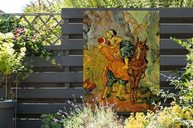Gartenposter - 90x120 cm - Der barmherzige Samariter - Vincent van Gogh