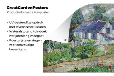 Gartenposter - 160x120 cm - Haus in Auvers - Vincent van Gogh (Gr. 160x120 cm)