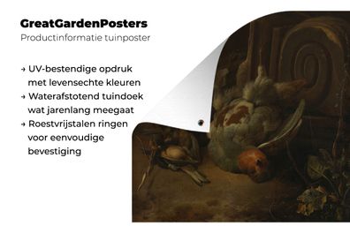 Gartenposter - 50x50 cm - Tote Vögel - Melchior d'Hondecoeter (Gr. 50x50 cm)