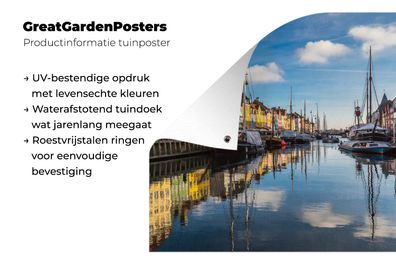 Gartenposter - 100x100 cm - Dänemark - Kopenhagen - Wasser (Gr. 100x100 cm)