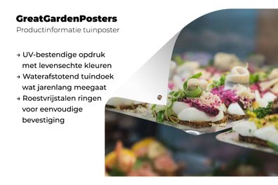 Gartenposter - 100x100 cm - Dänemark - Küche - Lebensmittel (Gr. 100x100 cm)