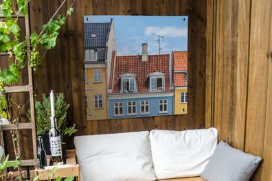 Gartenposter - 100x100 cm - Dänemark - Kopenhagen - Raam (Gr. 100x100 cm)