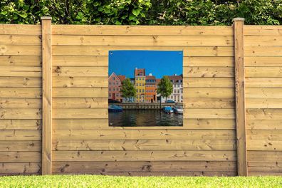 Gartenposter - 100x100 cm - Dänemark - Kopenhagen - Haus (Gr. 100x100 cm)