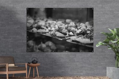 Gartenposter - 180x120 cm - Dänemark - Schwarz - Weiß - Lebensmittel (Gr. 180x120 cm)