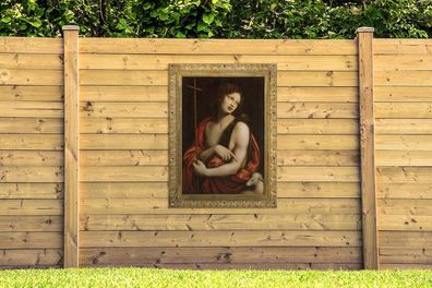 Gartenposter - 90x120 cm - St. Johannes der Täufer - Leonardo da Vinci