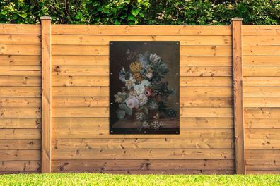 Gartenposter - 90x120 cm - Stilleben mit Blumen - Gemälde von Eelke Jelles Eelkema
