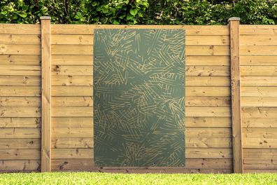 Gartenposter - 120x180 cm - Gelb - Grün - Patterns (Gr. 120x180 cm)