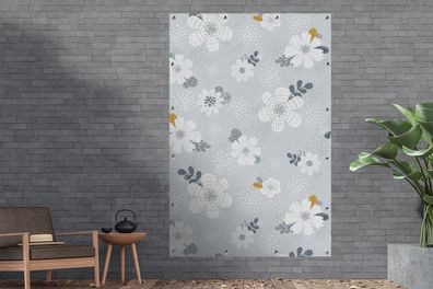 Gartenposter - 120x180 cm - Design - Pflanzen - Blumen (Gr. 120x180 cm)