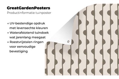 Gartenposter - 40x60 cm - Kreis - Linie - Patterns (Gr. 40x60 cm)