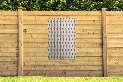 Gartenposter - 80x120 cm - Kreis - Linie - Patterns (Gr. 80x120 cm)
