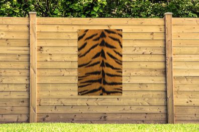 Gartenposter - 80x120 cm - Mantel - Tiger - Tiere (Gr. 80x120 cm)