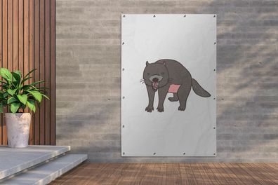 Gartenposter - 120x180 cm - Tasmanischer Teufel - Kinder (Gr. 120x180 cm)