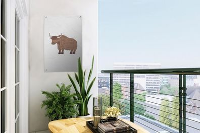 Gartenposter - 40x60 cm - Taurus - Kinder - Weiß (Gr. 40x60 cm)