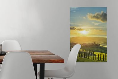 Leinwandbilder - 40x60 cm - Toskana - Sonne - Italien (Gr. 40x60 cm)