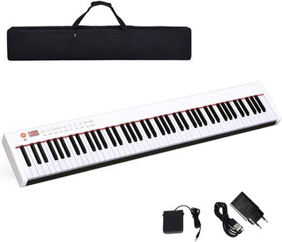 88 Tastatur digitale Keyboard Kinder elektrisches Klavier 128 Rhythmen 128 Töne Demo