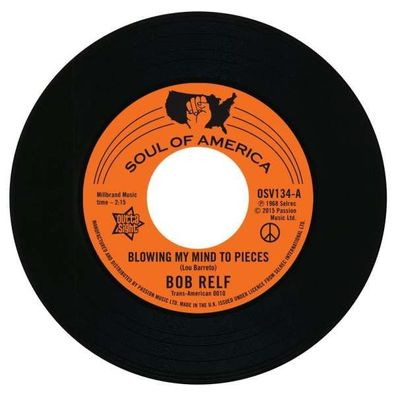 Bob Relf: Blowing My Mind To Pieces / Girl You're My Kind Of Wonderful - - (Viny...