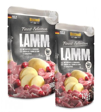 Belcando ¦ Lamm und Kartoffel mit Cranberries - 12 x 125g¦ nasses Hundefutter in ...