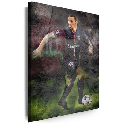 Bilder Leinwand Zlatan Ibrahimovic Sport Fußball beste Spieler Wandbilder XXL