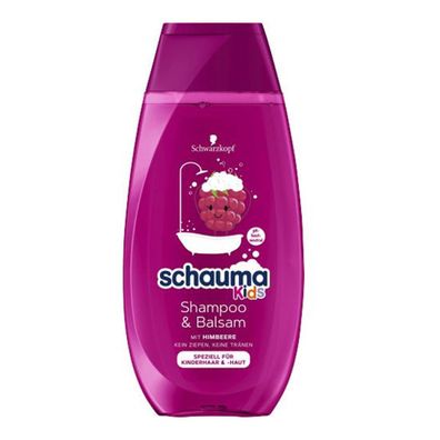 Schauma Shampoo und Balsam für Kids mit Himbeereduft ph neutral 250ml