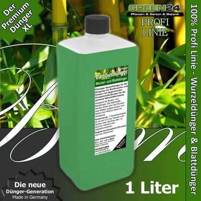 Bambus-Dünger XL 1 Liter - Große Gräser düngen, Wurzel-Blatt-Flüssigdünger