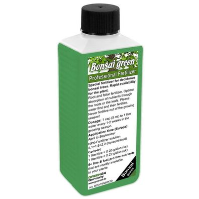 Bonsai Green Feed - Liquid Fertilizer NPK for conifer and deciduous Bonsai trees