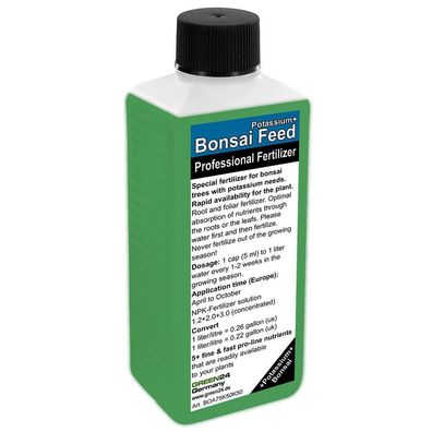 Bonsai Potassium+ Feed Liquid Fertilizer NPK for Bonsai trees w. potassium needs