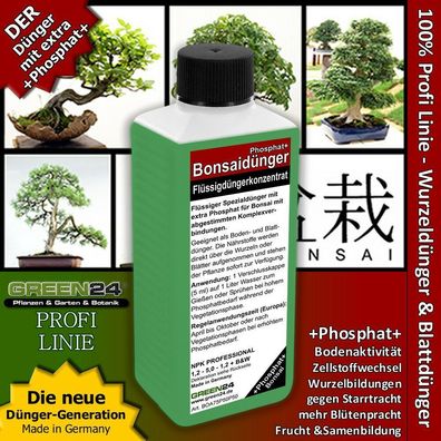 Bonsai-Dünger NPK Phosphat+ Flüssigdünger zum düngen von Bonsai Pflanzen !