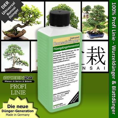 Bonsai-Dünger Universal flüssig für Bonsai, Flüssigdünger Blatt- & Wurzeldünger
