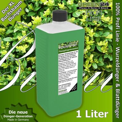 Buchsbaum-Dünger XL 1 Liter Flüssigdünger für Buxus, Buxus-Dünger, Buxbaum