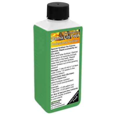 Canna Lily Liquid Fertilizer NPK - Root & Foliar Fertilizer 250ml