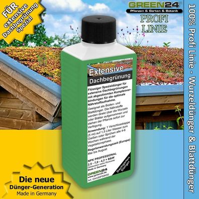 Dachbegrünung-Dünger Flüssigdünger für extensive Dachbegrünung Pflanzen Carport