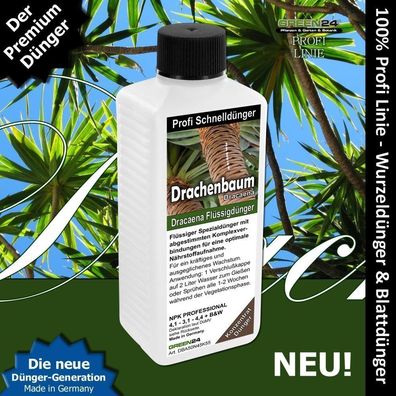 Drachenbaum-Dünger Dracaena HIGH-TECH NPK Volldünger Profi Linie. Drachenbäume