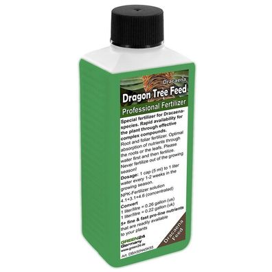 Dragon tree feed Liquid Fertilizer NPK for Dracaena, Shrubby Dracaenas 250ml